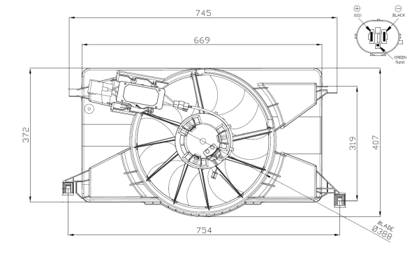 Fan, engine cooling