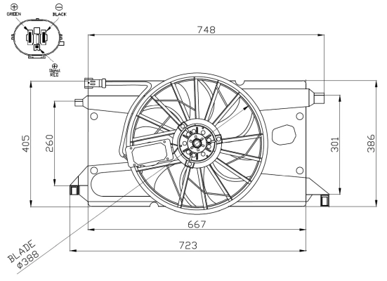 Fan, engine cooling