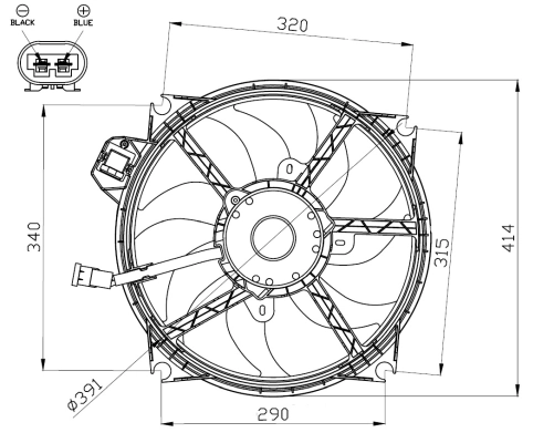 Fan, engine cooling