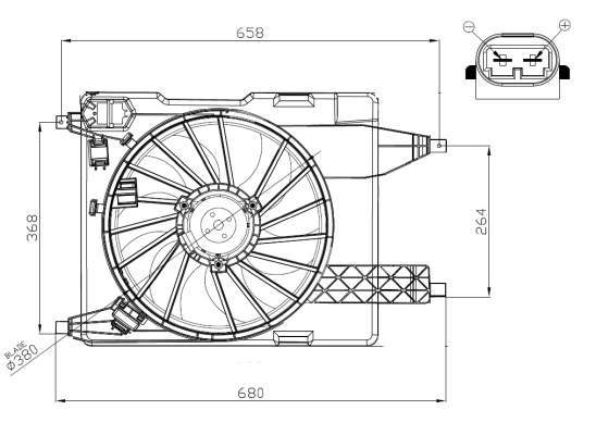 Fan, engine cooling