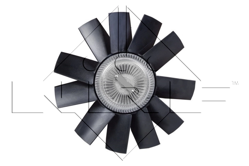 Clutch, radiator fan
