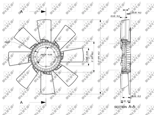 Fan Wheel, engine cooling