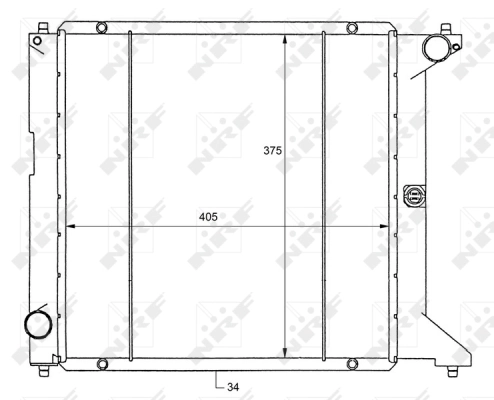 Radiator, engine cooling