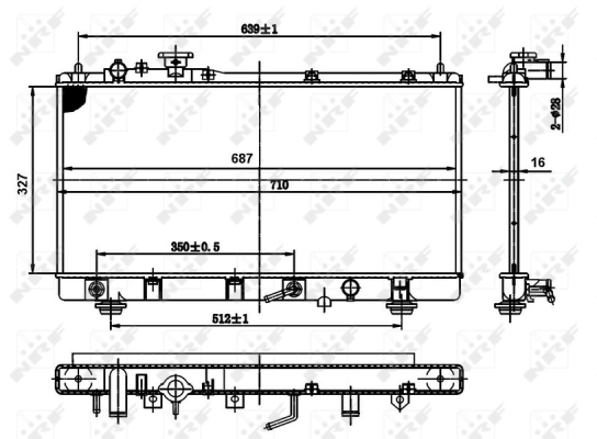 Radiator, engine cooling