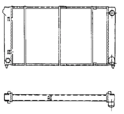 Radiator, engine cooling