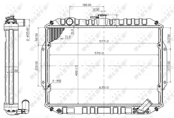 Radiator, engine cooling
