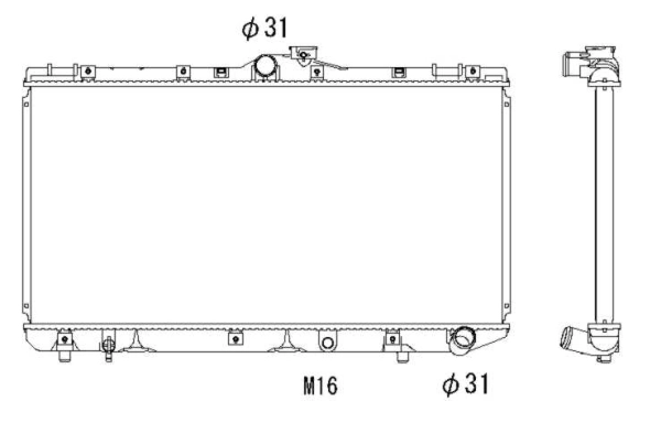 Radiator, engine cooling