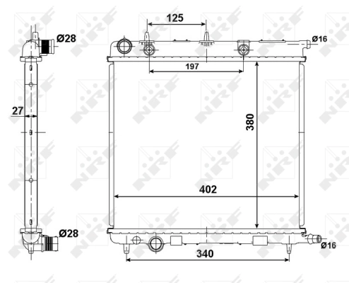 Radiator, engine cooling