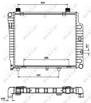 Radiator, engine cooling