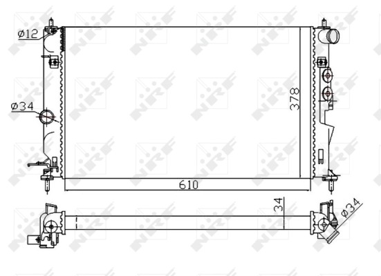 Radiator, engine cooling