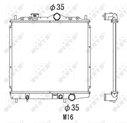 Radiator, engine cooling