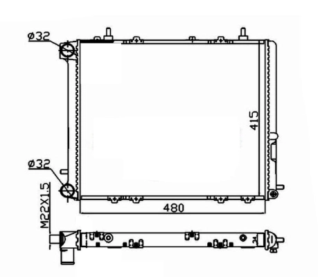 Radiator, engine cooling