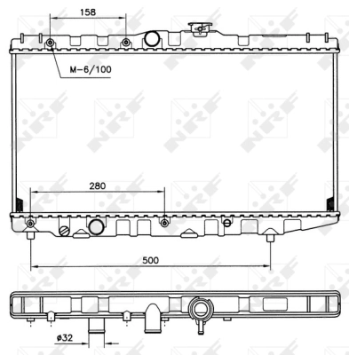 Radiator, engine cooling