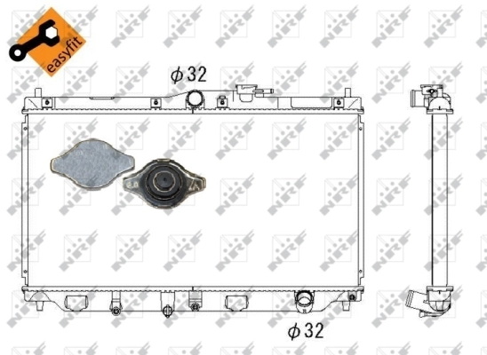 Radiator, engine cooling