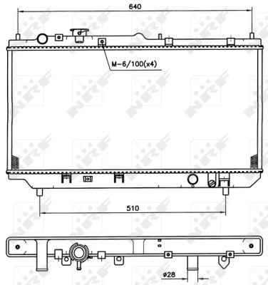 Radiator, engine cooling