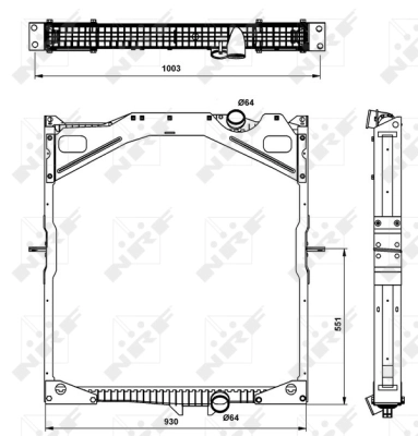 Radiator, engine cooling