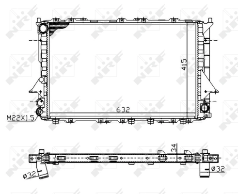 Radiator, engine cooling