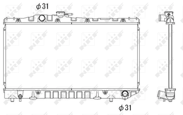 Radiator, engine cooling