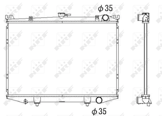 Radiator, engine cooling