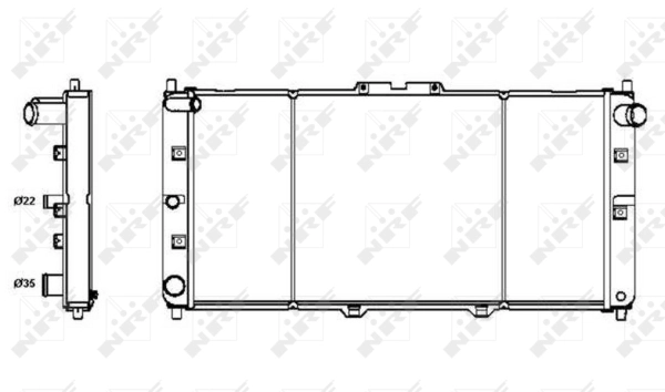 Radiator, engine cooling