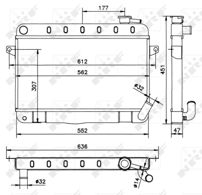Radiator, engine cooling