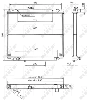 Radiator, engine cooling