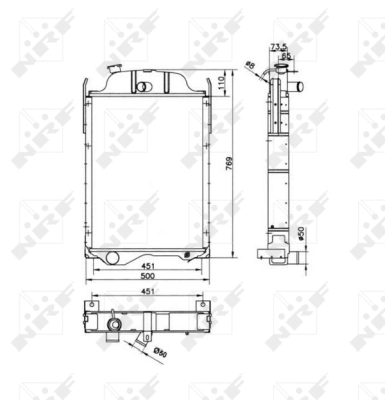 Radiator, engine cooling