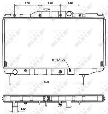 Radiator, engine cooling
