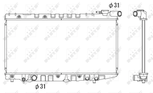 Radiator, engine cooling
