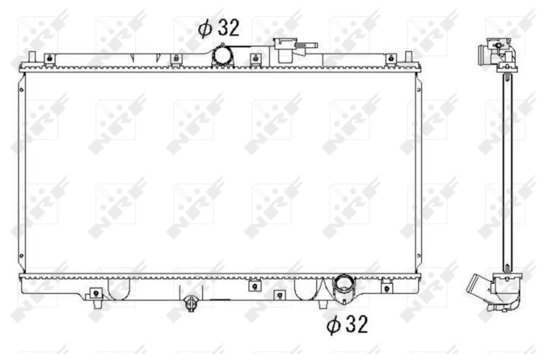 Radiator, engine cooling