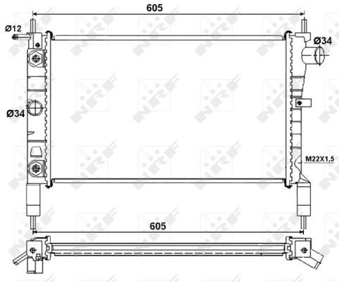 Radiator, engine cooling