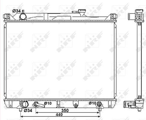 Radiator, engine cooling