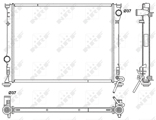 Radiator, engine cooling