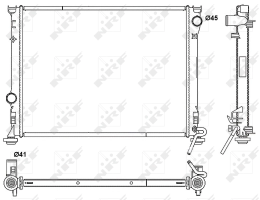 Radiator, engine cooling