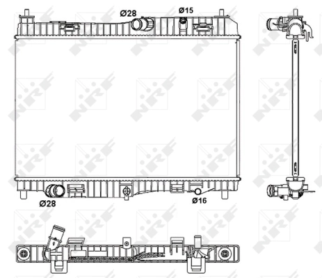 Radiator, engine cooling