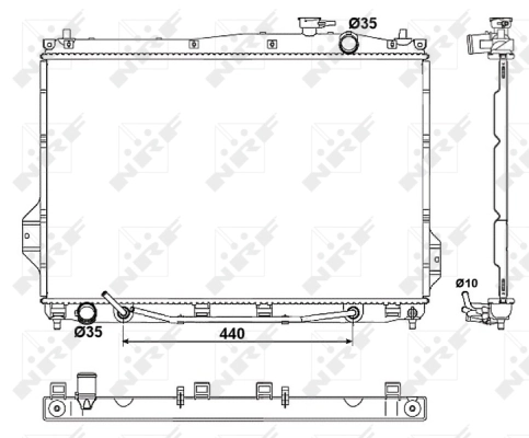 Radiator, engine cooling
