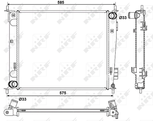 Radiator, engine cooling