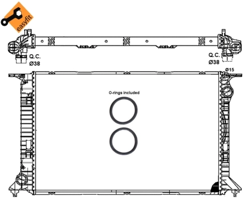 Radiator, engine cooling