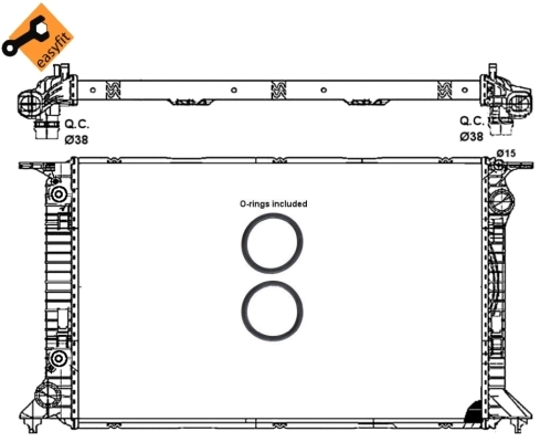 Radiator, engine cooling