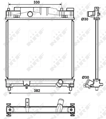Radiator, engine cooling