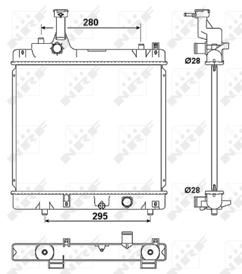 Radiator, engine cooling