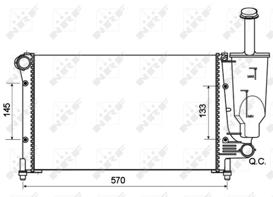 Radiator, engine cooling