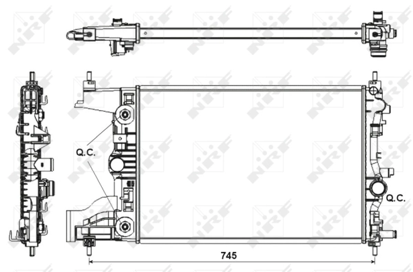Radiator, engine cooling