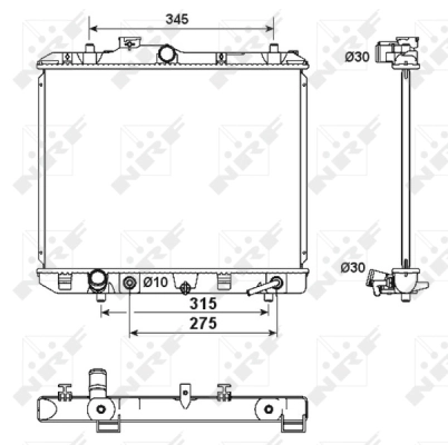 Radiator, engine cooling