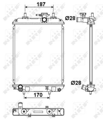 Radiator, engine cooling