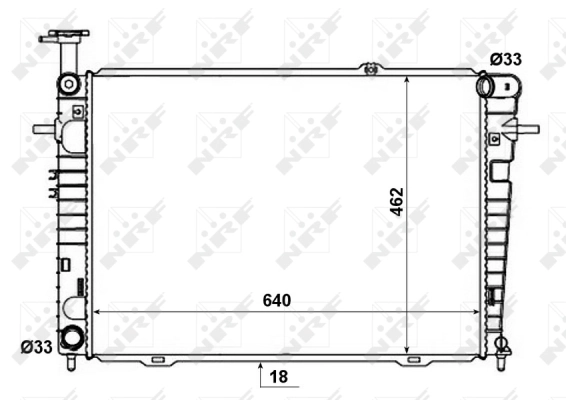 Radiator, engine cooling