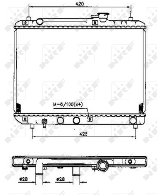 Radiator, engine cooling