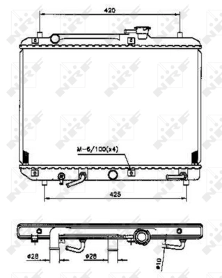 Radiator, engine cooling