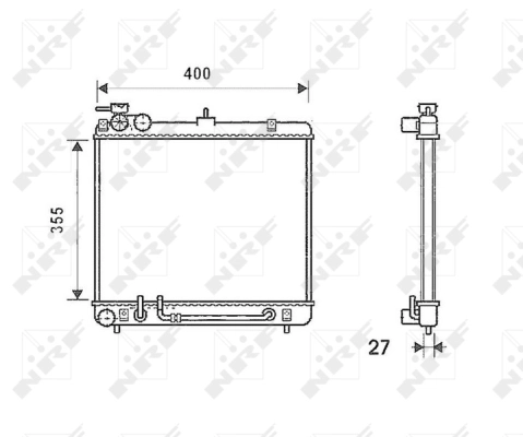 Radiator, engine cooling