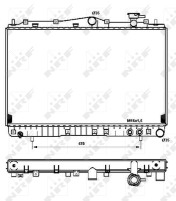 Radiator, engine cooling